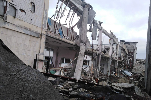 Zerstörte Uni in Charkiw